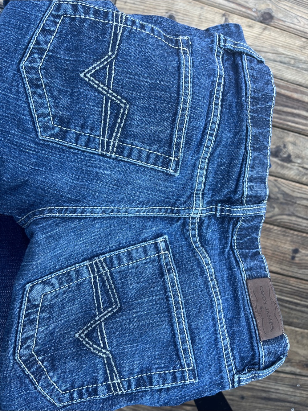Cody James Men's Dark Blue Bootcut Jeans